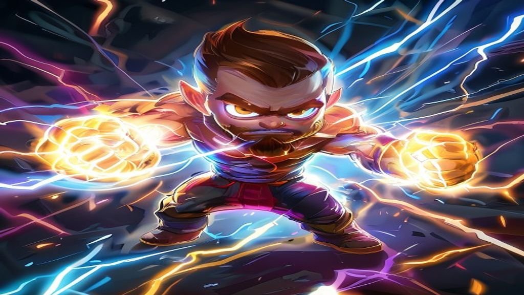 Brawler de Brawl Stars rodeado de un aura de energia con su Hypercharge activada